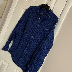 Vineyard Vines Slim Fit Tucker Blue Plaid Shirt